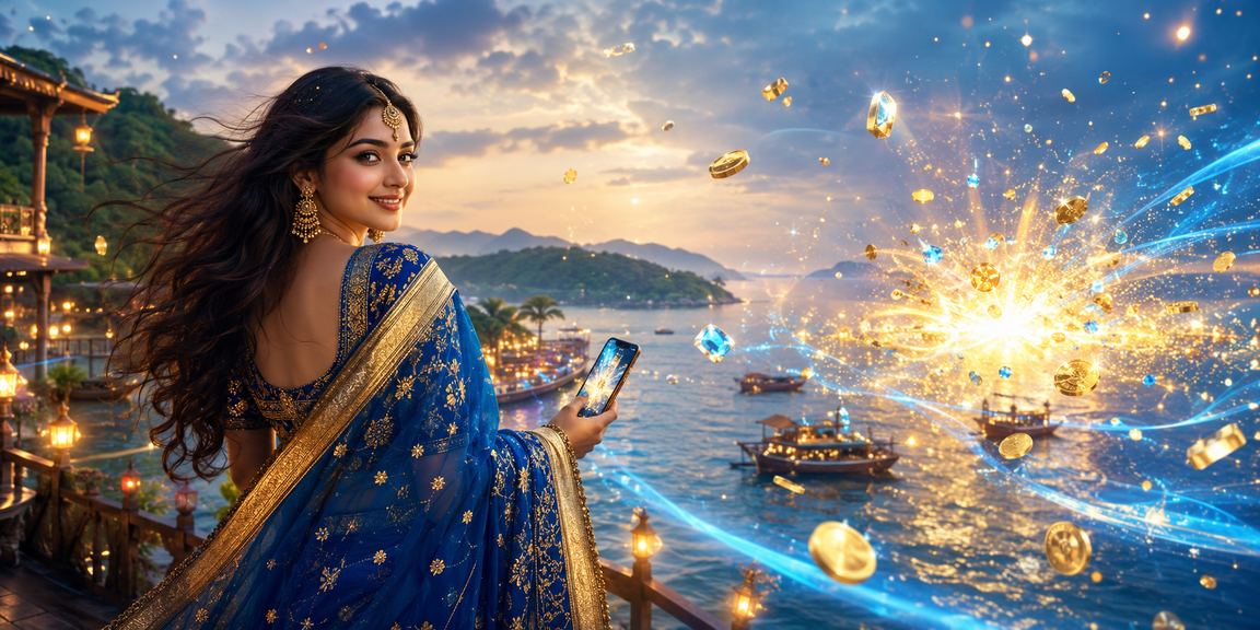 রাঙামাটিতে শাড়ি পরিহিত মহিলা মোবাইলে ক্যাসিনো খেলছেন